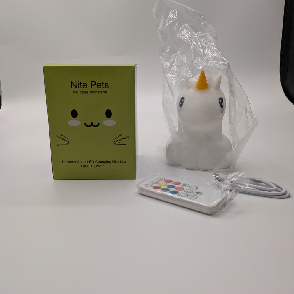 Unicorn LED Night Lamp - White